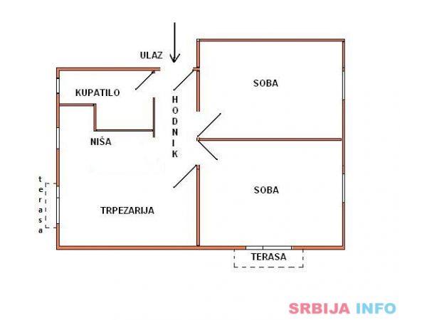 Stan 58m2, centar, Požarevac