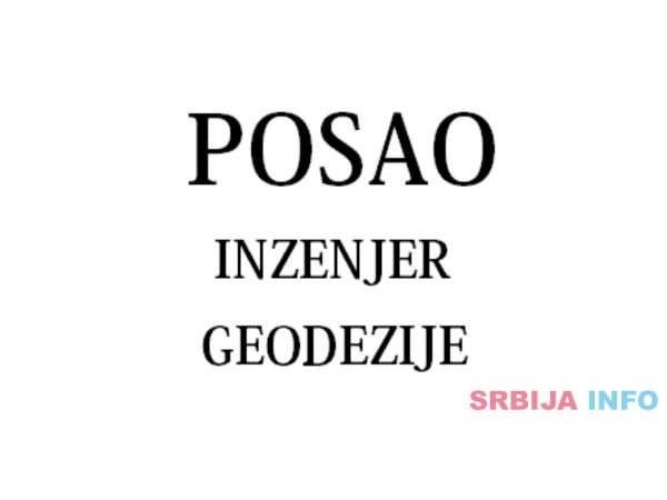Trazi se inzenjer geodezije 