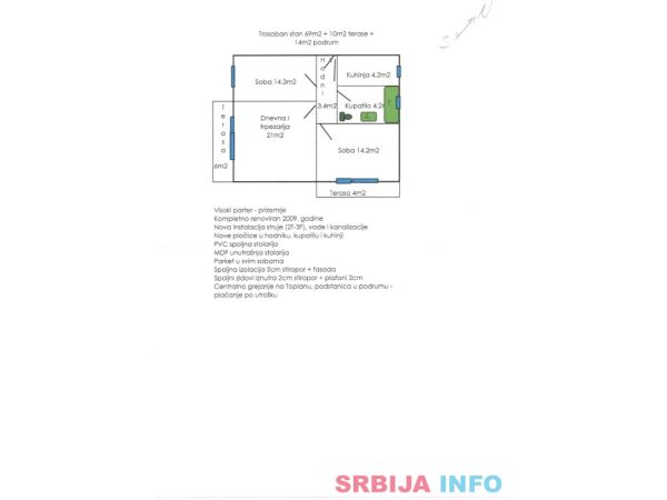 Odlican trosoban stan u Beceju