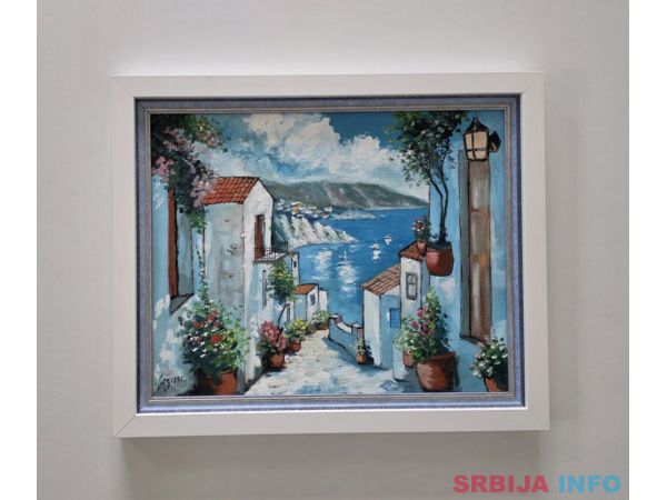 Ulje na lesonitu - Leto, prelepa slika!