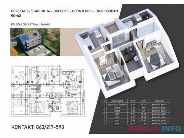 Prodaja stana 90m2 Sremska Mitrovica