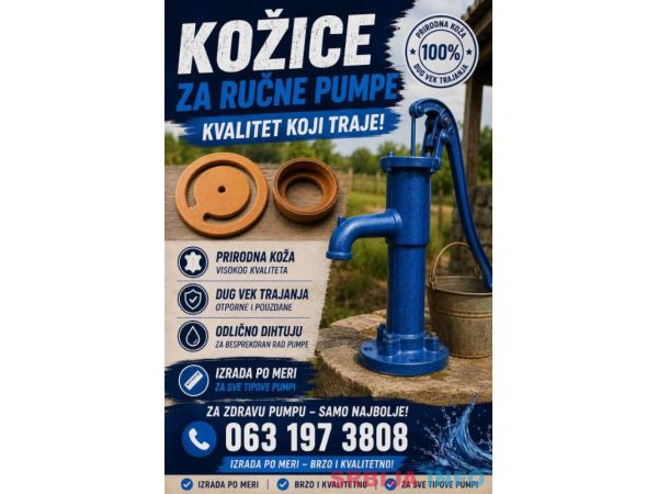 Remont ručnih pumpi i kožice za ručne pumpe 
