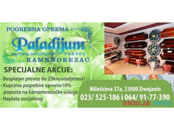 Pogrebna oprema i kamenorezacke usluge Zrenjanin