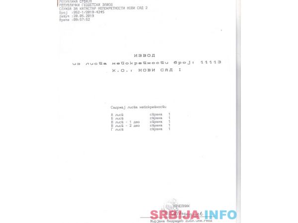 Stan na prodaju Novi Sad-Centar