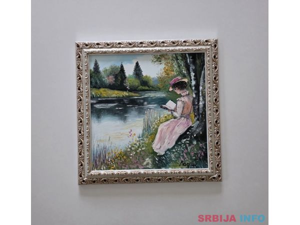 Ulje na platnu - Portret jedne dame, prelepo!
