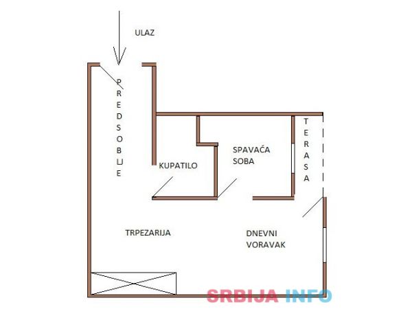 S-133 Jednosoban stan od 48 mkv. 