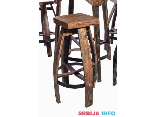 Barski sto sa stolicama rustik