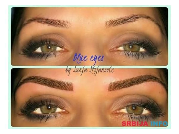 Trajna &scaron;minka obrva - tehnika senčenja 
