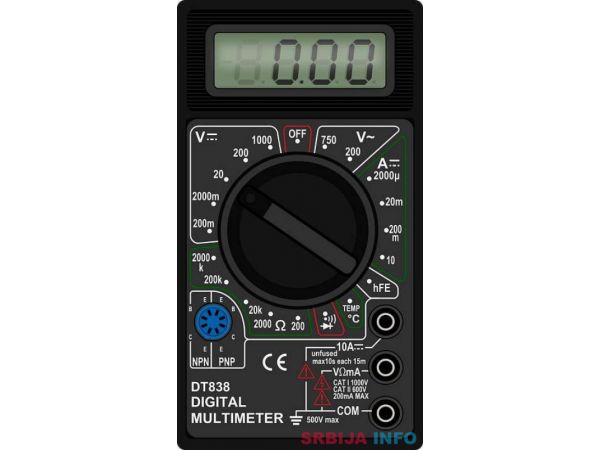 Digitalni multimetar DT-838