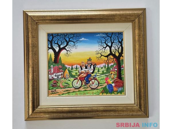 Naiva, ulje na platnu - Na putu kuci