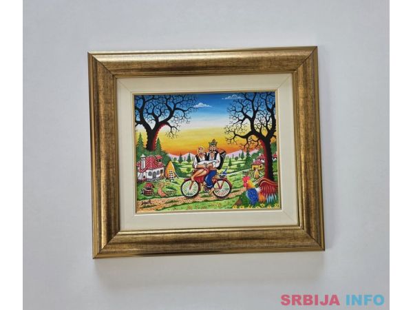 Naiva, ulje na platnu - Na putu kuci