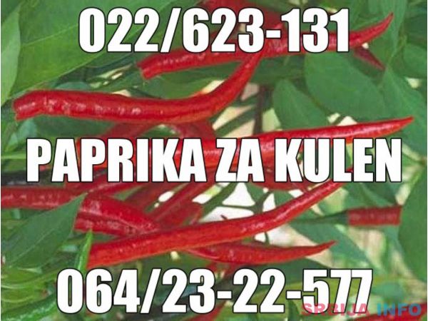 Paprika Mlevena, Crni i Beli Biber Za Kobasice, Kulen i Zaci