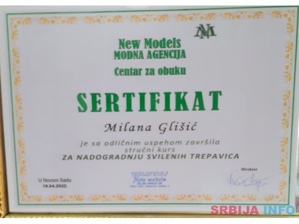 Izdajemo Sertifikate New Models World Academy Novi Sad (Srbija, Novi Sad)