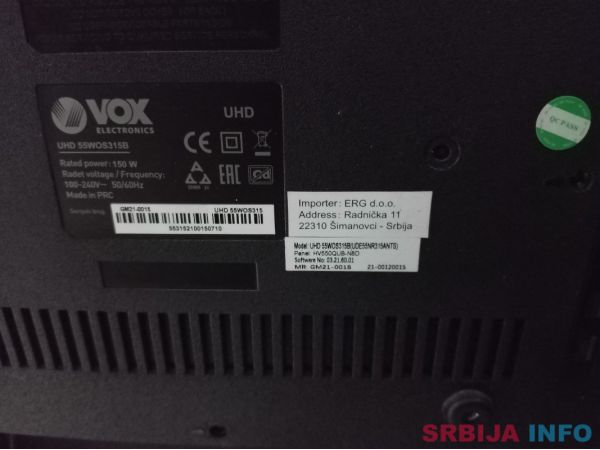 VOX 55wos315b neispravan
