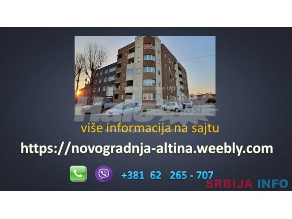 Prodaja stana 58m2 Altina-Zemun od investitora