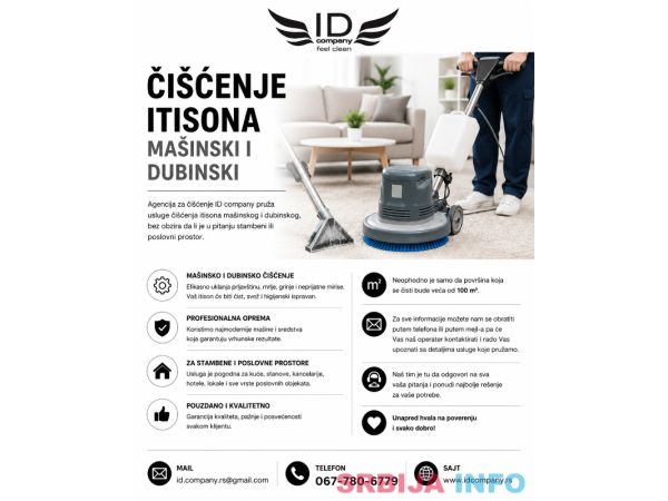 Či&scaron;ćenje itisona ma&scaron;inski i dubinski