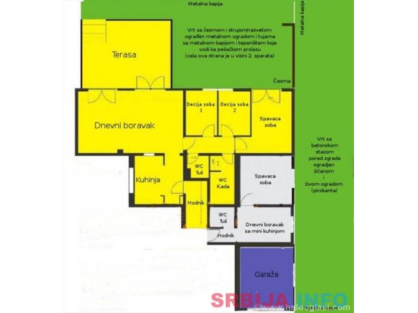 Stan 85m2+terasa 25m2+150m2 vrt za uzivanje