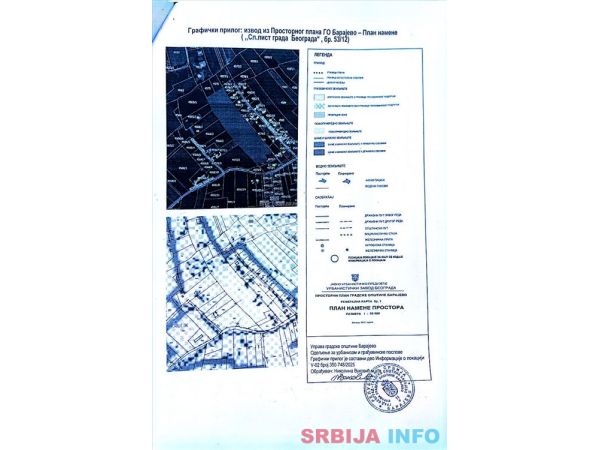 Barajevo-gradjevinski plac 5 ari