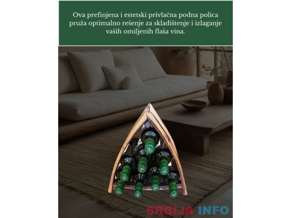 Polica za vino PIRAMIDA