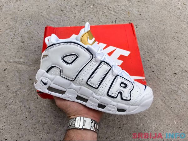 Nike Air More UpTempo White Midnight Navy