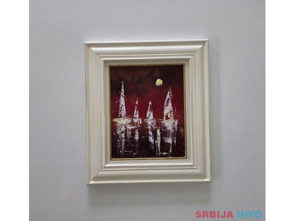 Ulje na platnu - Nocni horizont, prelepa slika!