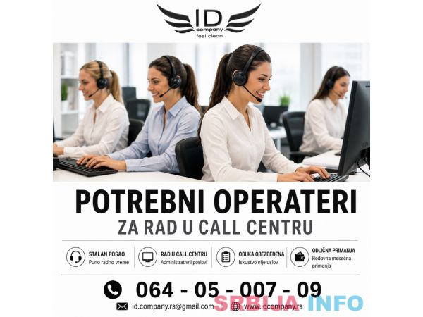 Potrebni operateri za rad u call centru