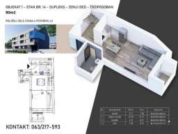 Prodaja stana 90m2 Sremska Mitrovica