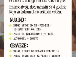 Posao za stalno: Briga o deci 4 i 8 godina
