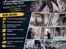 Rušenje • Štemanje • Kombi prevoz