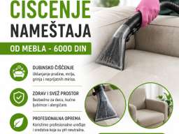 Dubinsko čišćenje nameštaja od mebla  6000 rsd
