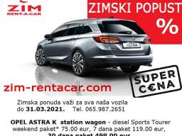 ZIM rent a car Beograd, najbolja zimska ponuda - paket cene 