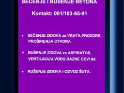 Dijamantsko secenje i busenje betona