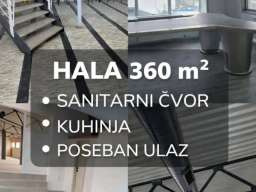 Komercijalni prostor za izdavanje 360m2 i 160m2