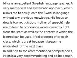 Časovi &Scaron;vedskog jezika