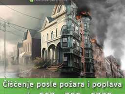 Čišćenje prostora posle požara, poplava ili izlivanja kanalizacije