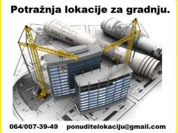 Potraznja lokacije za izgradnju stambenog objekta