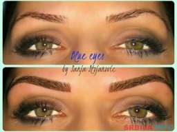 Trajna &scaron;minka obrva - tehnika senčenja 