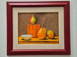 Ulje na platnu - Voce i tanjir, prelepa slika!