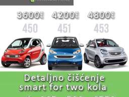 Detaljno ručno i ma&scaron;insko či&scaron;ćenje automobila Smart ForTwo 1500 - 4800