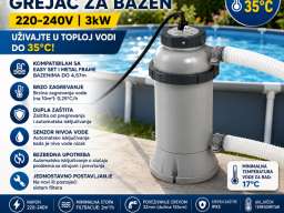 Intex električni grejač za bazen 3kw - Topla voda do 35oC