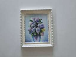 Ulje na platnu - Jorgovani