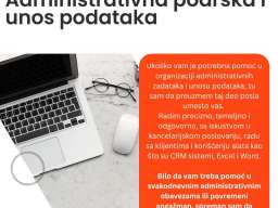 Administrativna podr&scaron;ka i unos podataka 