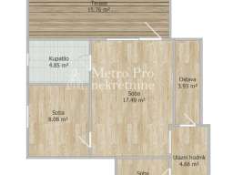 Dvoiposoban stan na prodaju, Slavija, 42m2 + 15m2 terasa