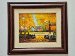 Ulje na platnu - Jesen u mom sokaku, prelepo!