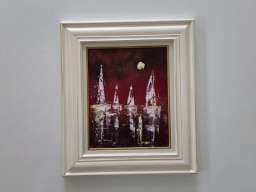 Ulje na platnu - Nocni horizont, prelepa slika!