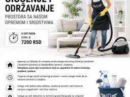 Čišćenje i održavanje prostora sa našom opremom i sredstvima
